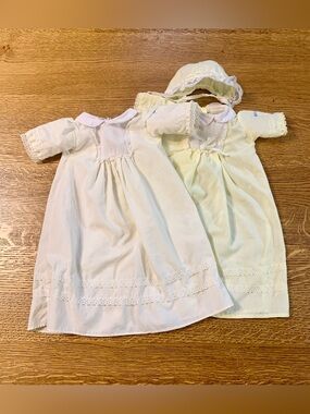 Vintage Cabbage Patch Kids Preemie Doll Nightgown Set And Bonnet